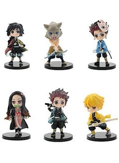 Trunkin Trunkin Rubber 6-Piece Set Demon Slayer Nezuko Tanjirou Zenitsu Giyuu Inosuke Action Figure Anime Kimetsu No Yaiba Figurine Toy Set  - Image 1