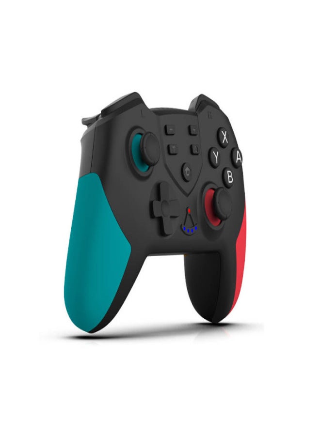 مع خاصية التنبيه Switch PRO، وحدة تحكم ألعاب لاسلكية بتقنية بلوتوث، طراز خاص، مزودة بوظيفة برمجة الماكرو بالاهتزاز، مقبض NS أزرق وأحمر - Image 3