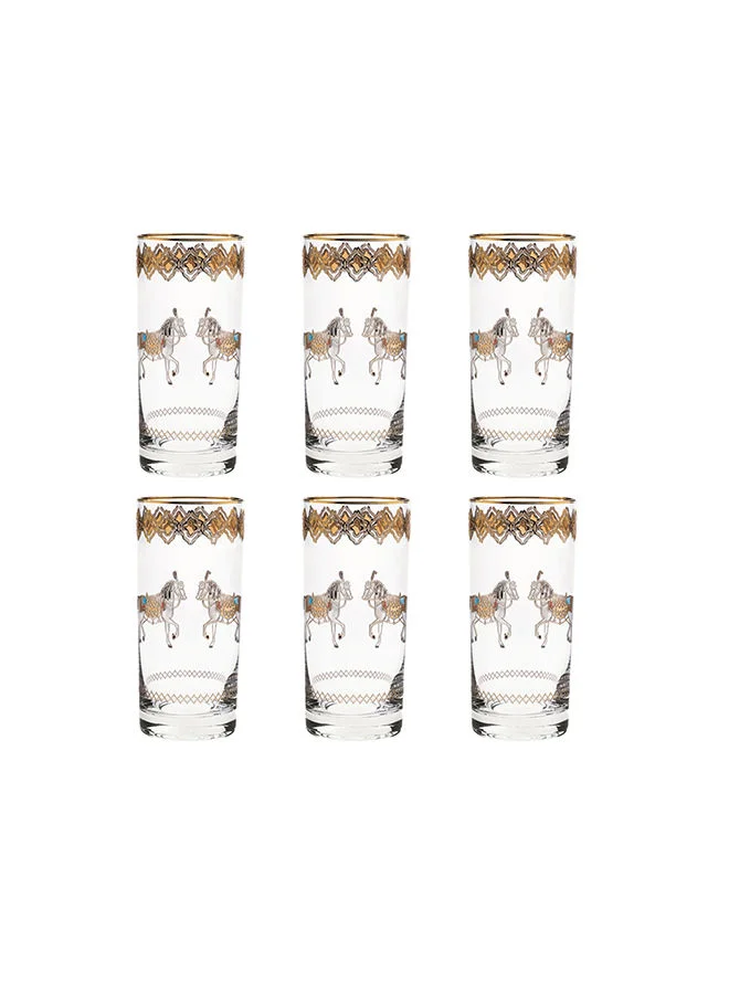 Villeroy & Boch 6-Piece Horse Amber Long Drink Glasses