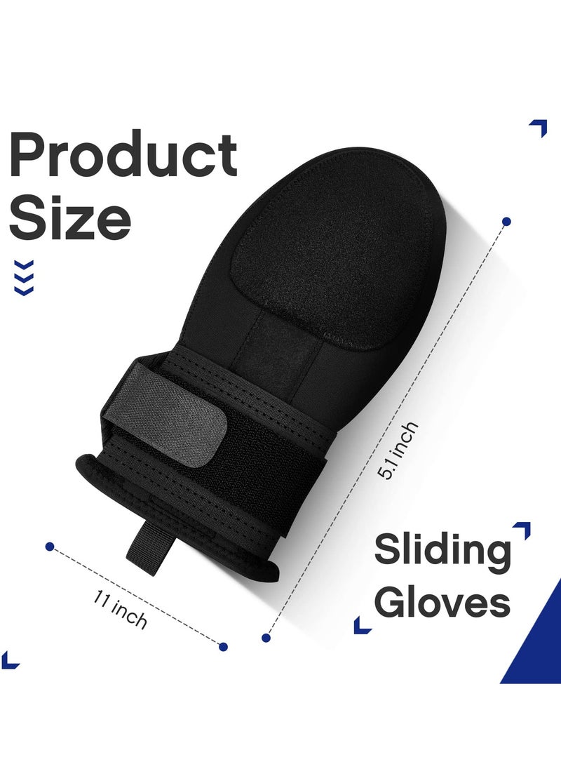 SYOSI Baseball Sliding Mitt Sliding Mitt Hand Protection Sliding Mitt for Baseball and Softball for Youth Adult Protection Baseball Hand Guard Elastic Compression Strap  - Image 2