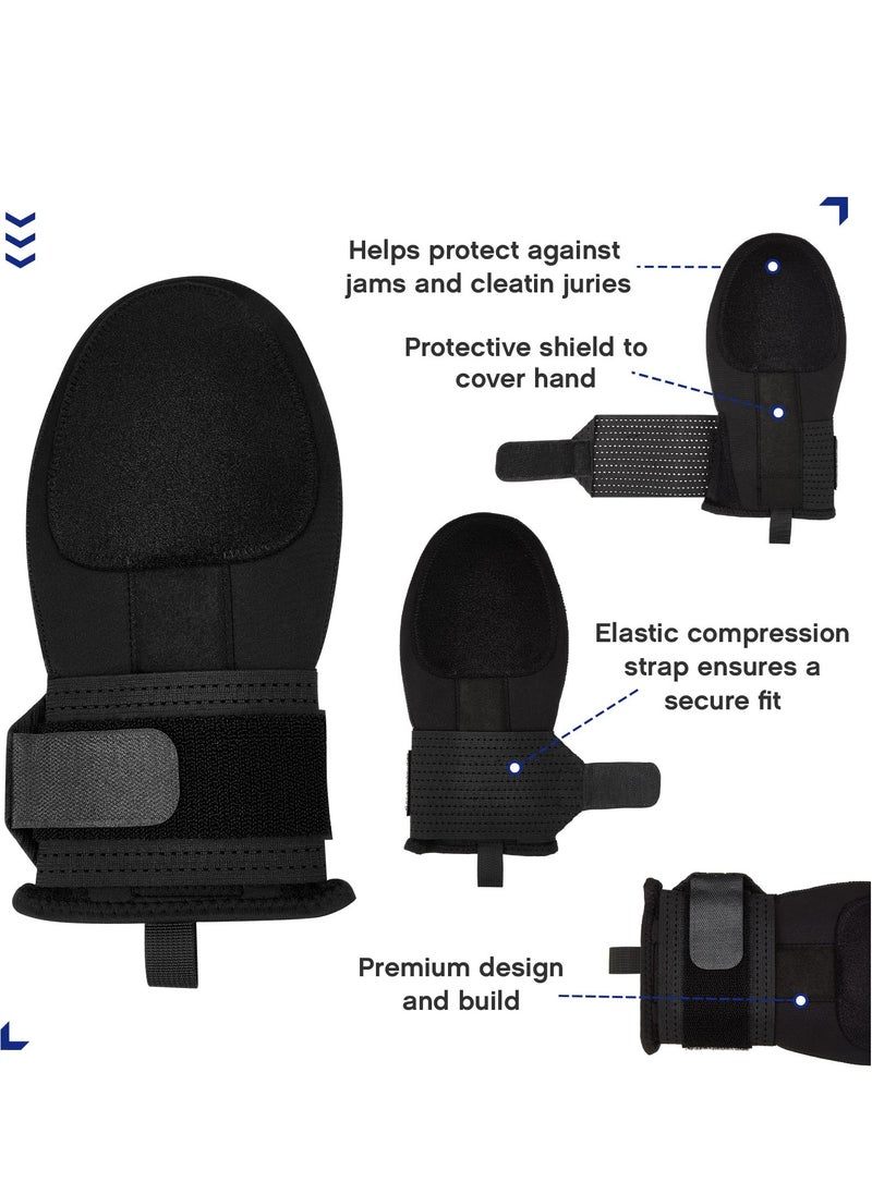 SYOSI Baseball Sliding Mitt Sliding Mitt Hand Protection Sliding Mitt for Baseball and Softball for Youth Adult Protection Baseball Hand Guard Elastic Compression Strap  - Image 3