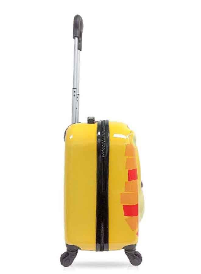 توتشي حقيبة عربة أطفال بمقبض تلسكوبي وبتصميم أسد لطيف أصفر وبرتقالي 18 بوصة T0396 - Image 3