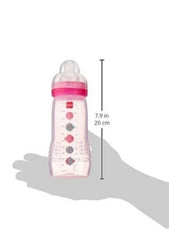 MAM Easy Active Baby Bottle 11Oz Easy Switch Between Breast And Bottle Easy To Clean 4+ Months Girl  - Image 5