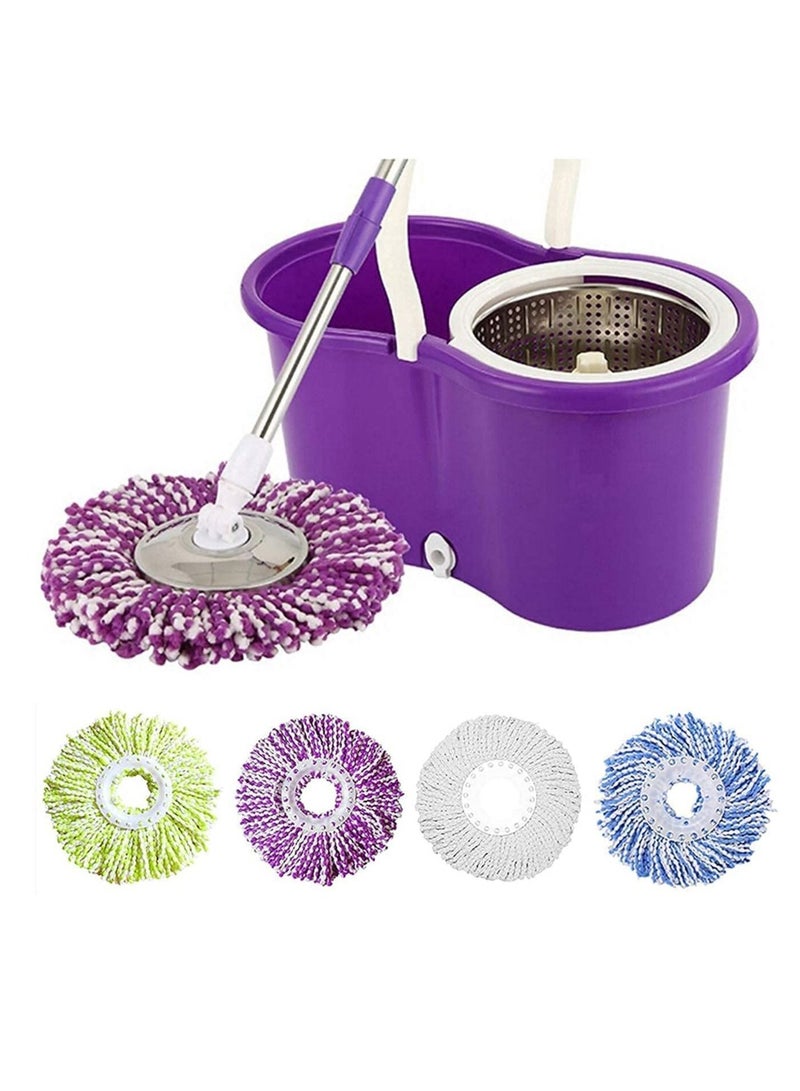 Excefore 5 Pack Mop Replacement Heads Compatible with Spin Mop, Microfiber Spin Mop Refills, Easy Cleaning Mop Head Replacement - Image 4