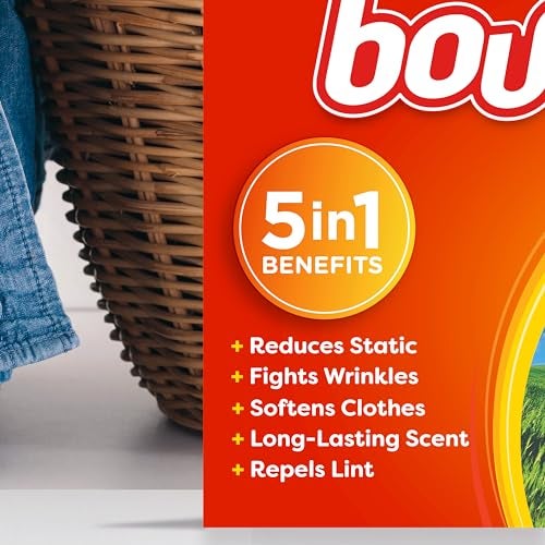 Bounce مناديل ملطف القماش من باونس، برائحة الانتعاش الخارجي، 240 عدداً - Image 2
