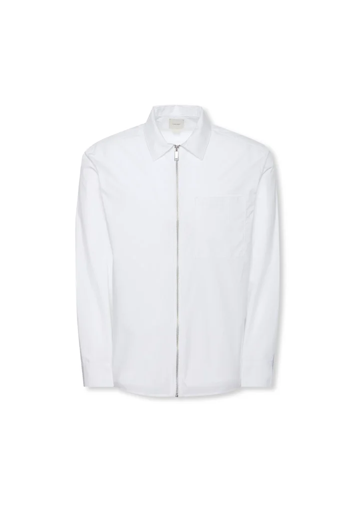 كالفن كلاين جينز Relaxed Zip Up Poplin Overshirt