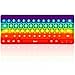 DEARIDAP Rainbow Keyboard Shape Silicone Squeeze Toys Bubble Fidget Sensory Toys Anxiety Stress Reliever Autism Toy for Kids Adults School Classroom Gift Party Favors - Image 2
