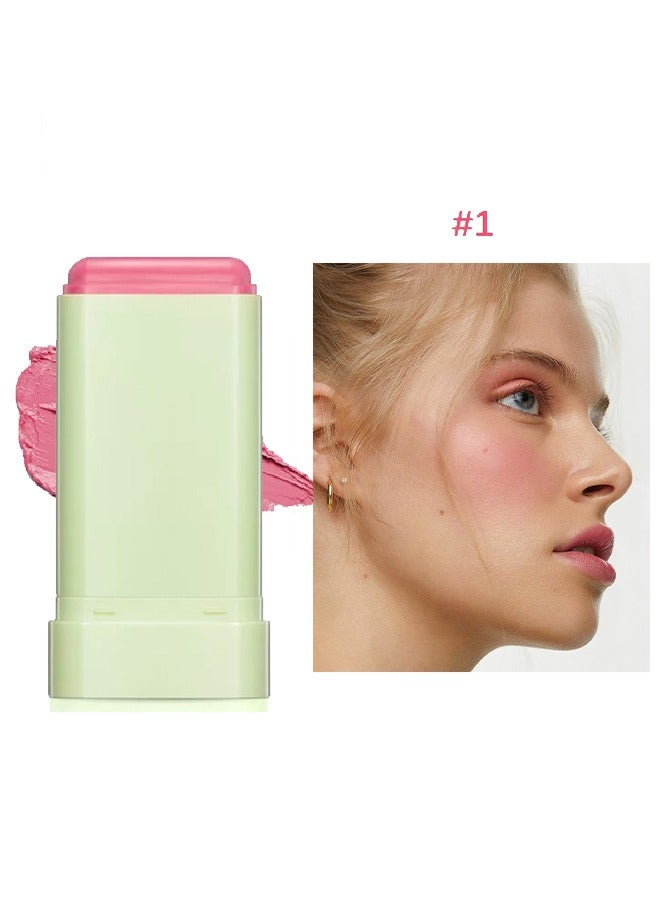 فايبلي على الذهاب أحمر الخدود ، أحمر الخدود عصا أحمر الخدود ماكياج العصا ، كريم أحمر الخدود للون الخدين ، طويلة الأمد ، وذات مظهر طبيعي ، كريم خدود الخوخ مشرق لارتداء اليومية 3D عصا عجب #V01 - Image 2