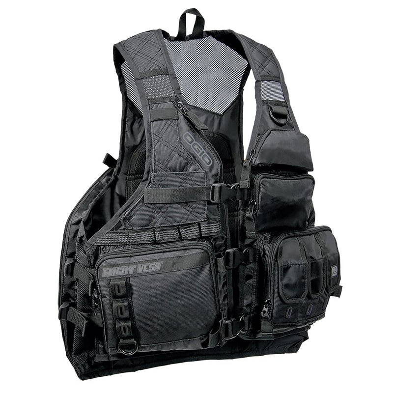 OGIO 10802436 Stealth Black Utility Flight Vest - Image 2