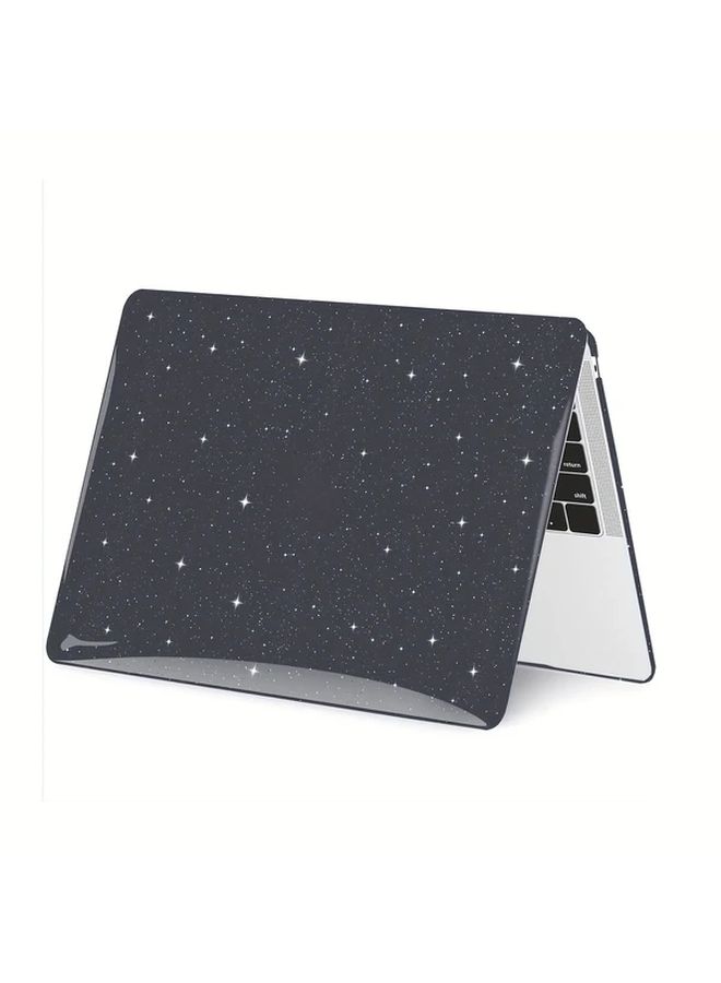 Gypsophila White Glitter Hard Case For MacBook Air 15 3 Inch A2941 Transparent Glossy Protective Cover - Image 5