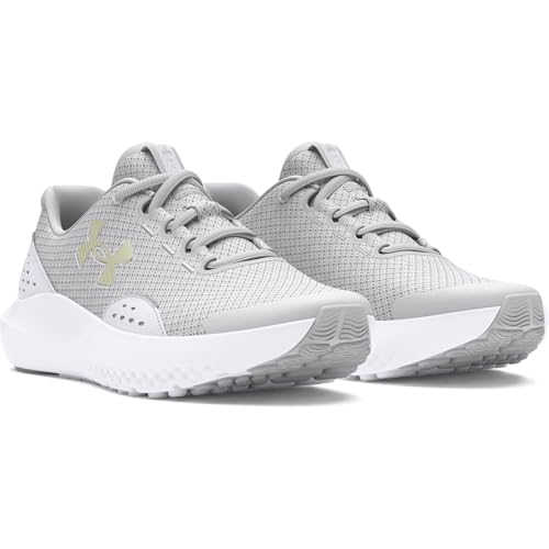 Under Armour Girls' Grade School Surge 4, (100) Halo Gray/White/Iridescent, 5, US - Image 4