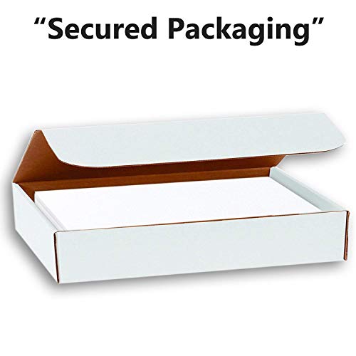Hamilco White Resume Linen Textured Cardstock Paper – 8 1/2 x 11" Blank Thick Heavy Weight 80 lb Cover Card Stock for Printer - 50 Pack (Bright White) - Image 4