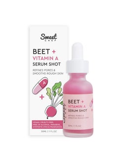 sweet chef Sweet Chef Beet + Vitamin A Serum Shot Face Serum - Vitamin A (Retinol) Serum for Face with Seaberry Extract - Hydrates + Smooths the Look of Rough Skin and Pores for a Radiant Glow (30ml / 1 fl oz)  - Image 1