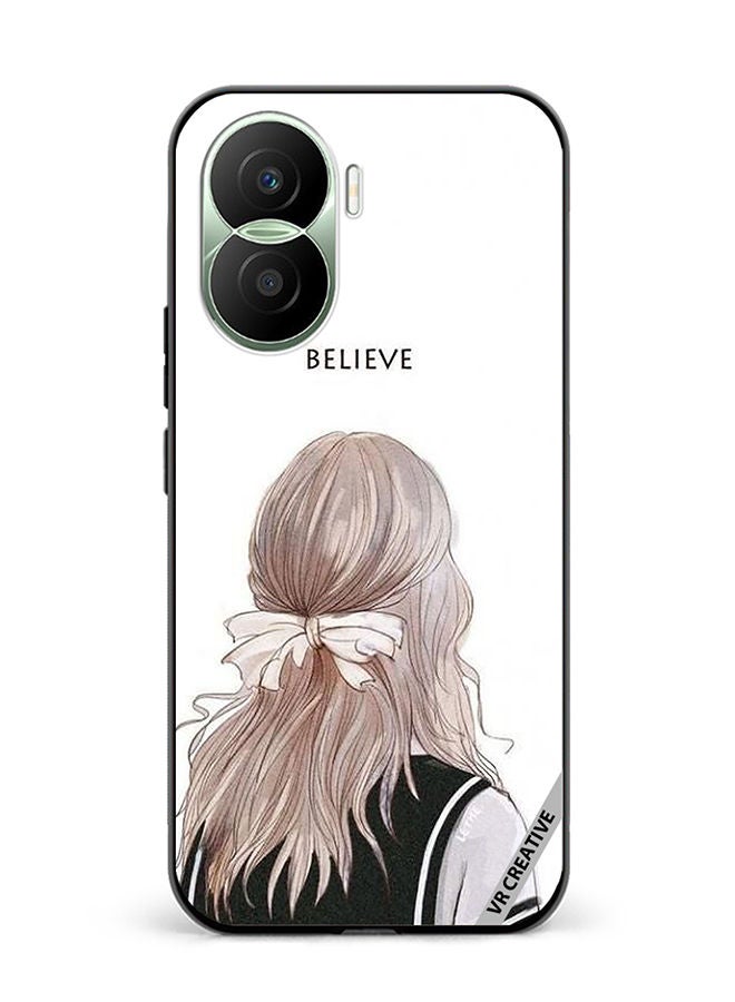 VR CREATIVE Protective Case Cover For Honor Play7T Pro Believe With Girl Design Multicolour - Image 1