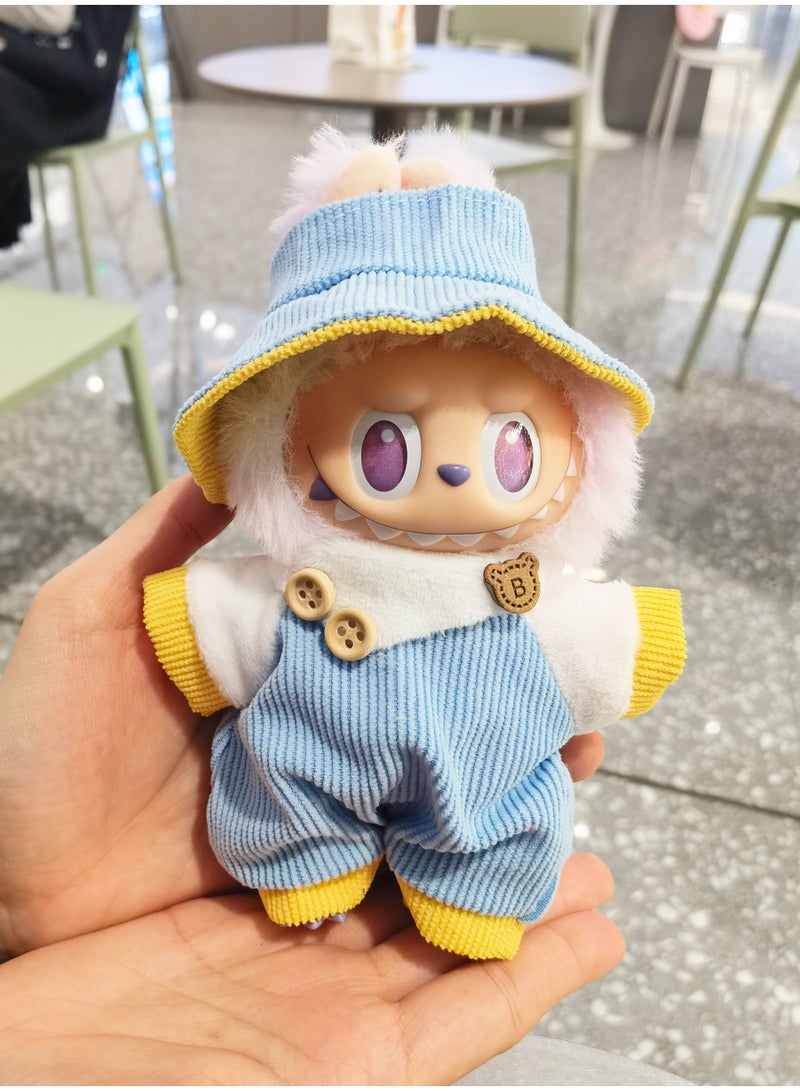 linkship Labubu Doll Clothes, Interchangeable Outfit Set for 17cm Hanging Plush, Stylish & Durable Apparel for 1st/2nd/3rd Gen Collection - Image 1