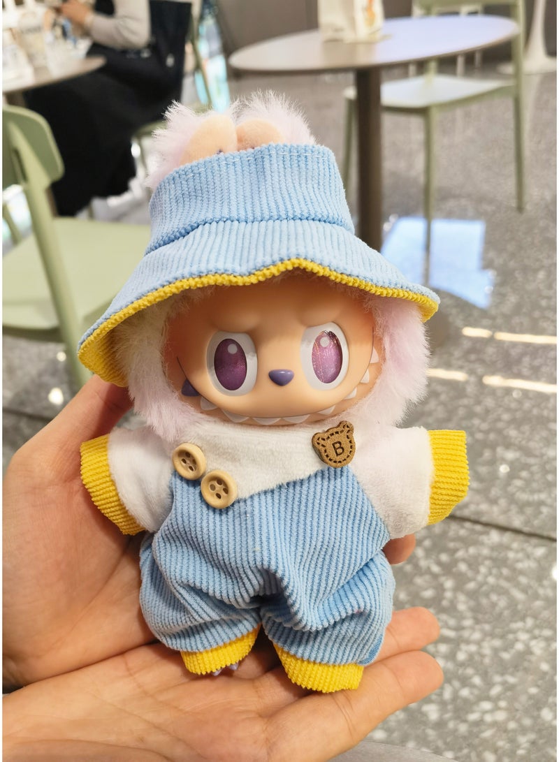 linkship Labubu Doll Clothes, Interchangeable Outfit Set for 17cm Hanging Plush, Stylish & Durable Apparel for 1st/2nd/3rd Gen Collection - Image 2