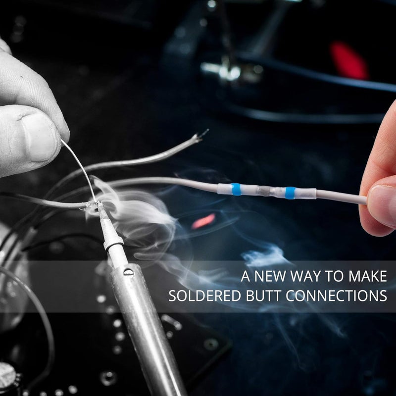 Wirefy 110 PCS Solder Seal Wire Connectors Kit - Heat Shrink Solder Butt Connectors - Waterproof Solder Sleeves - Self Soldering Wire Connectors - Set 26-10 AWG - Image 3