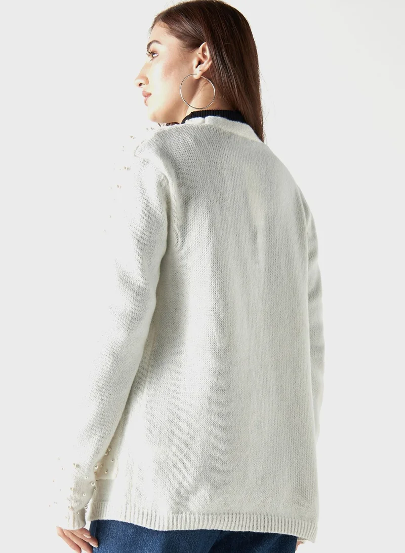 2Xtremz Embellished Knitted Cardigan