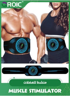 GROIC ABs Stimulator, Ab Machine, Abdominal Toning Belt Home Office Fitness Workout Equipment for Abdomen Ab Stimulator for Adults, Portable Ab Stimulator Fitness Workout Equipment for Abdomen  - Image 1