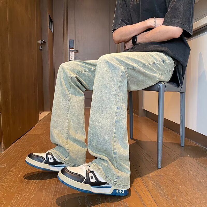 Unisex Classic Denim Jeans Loose Fit Daily Outdoor Wear - Image 1