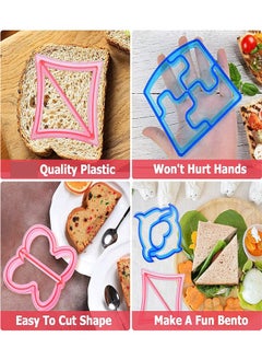 BELLSBERRY 23 Pcs Kids Sandwich Cutter Set with Stainless Steel Cutters and Food Picks  - Image 5