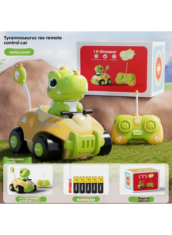 Dinosaur Remote Control Car, 2.4G Sound Light Remote Control Toy Car, Holiday Gift - Image 1