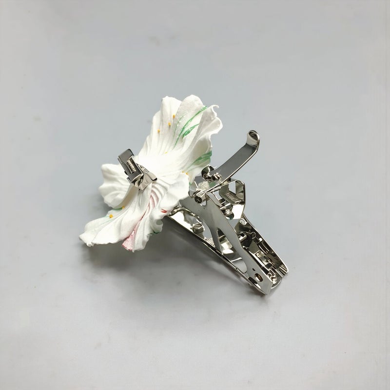 Hibiscus Flower Hair Clip Compact Portable Pocket Size Easy Carry Travel Hair Accessory - Image 5