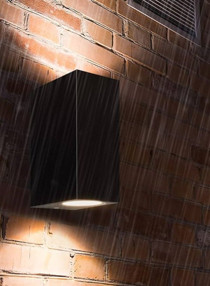 تيك لايت مصباح حائط خارجي من الألومنيوم  10 قطع,  أسود - Image 2