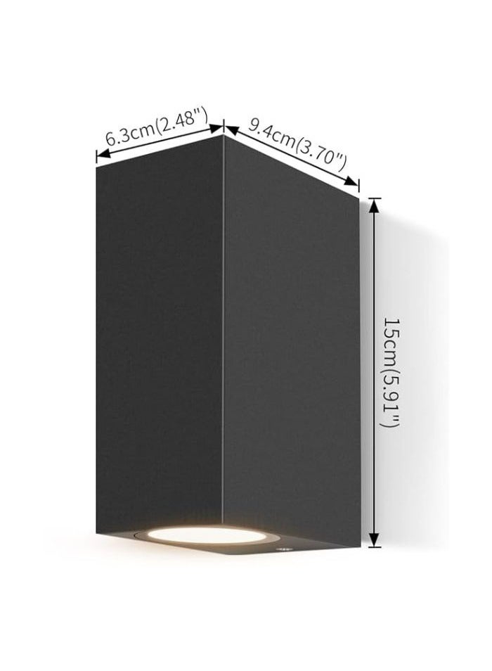 تيك لايت مصباح حائط خارجي من الألومنيوم  10 قطع,  أسود - Image 3