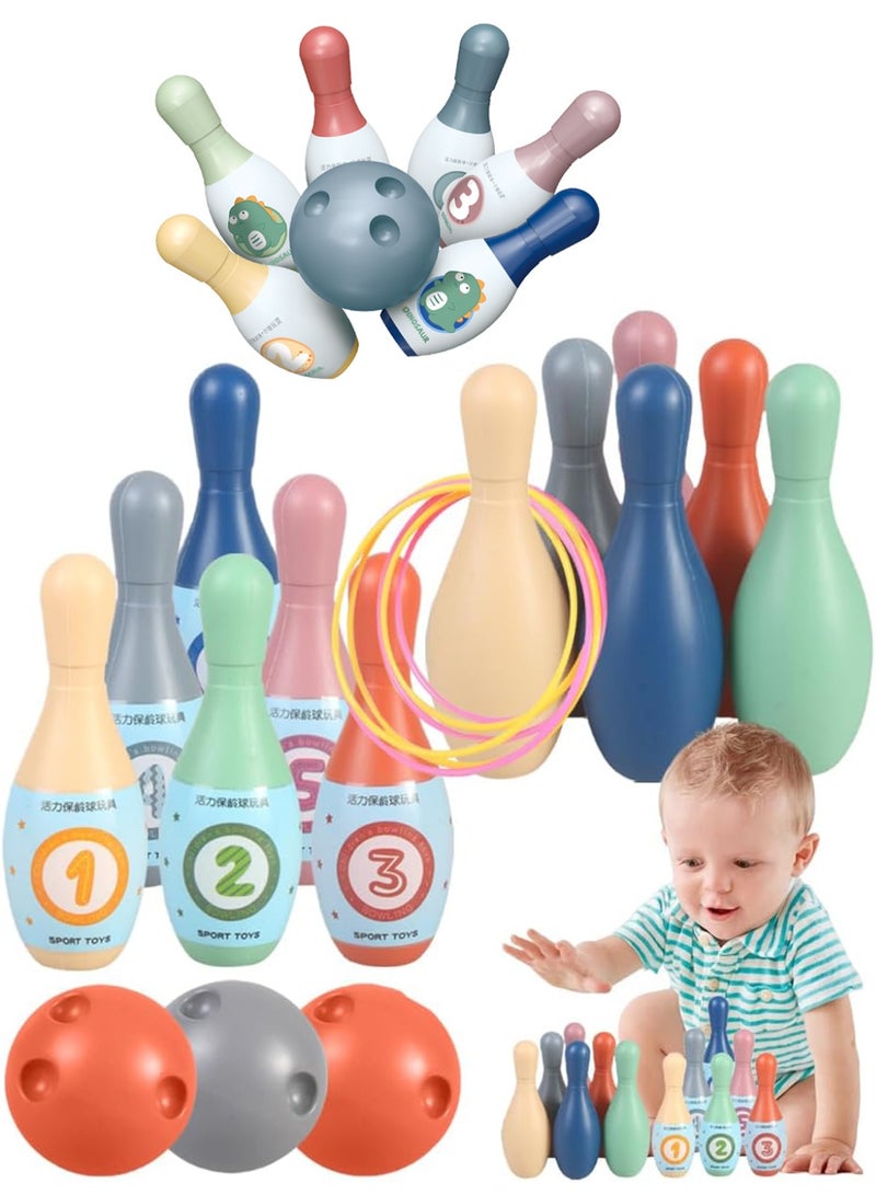 CMGTYYD Kids Bowling Set Kids Toys Age 3 4 5 6 Year Old Boy Toy Garden Toys for Toddlers Age 3-5 Outdoor Toys for Toddlers Age 3-5 Year Old Girl Gifts Skittles game - Image 1