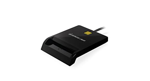 IOGEAR USB Common Access Card (CAC) Reader - EMV Level 1/ 4.1 Compliant - PC/SC version 1.0/2.0 - Class A, B, and C (5V / 3V / 1.8V) - T0, T1 Protocol - Compatible MS USB-CCID Driver - GSR212 - Image 1
