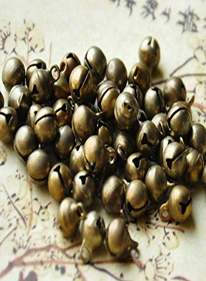 LASSUM 100 6mm Vintage Alloy Bronze Small Jingle Bell,Mini Bell for DIY Bracelet Anklets Necklace Knitting/Jewelry Making - Image 2