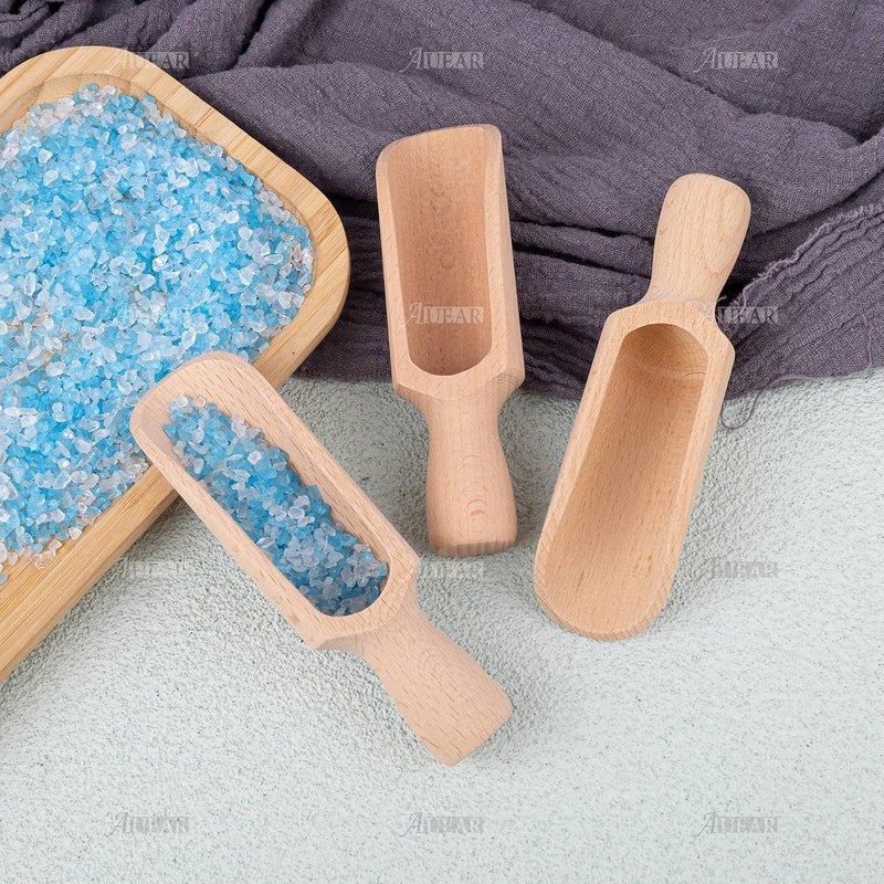 AUEAR , 6 Pack Mini Wooden Scoops Wooden Candy Spoons for Tea Coffee Cereal Seasoning Pepper - Image 3