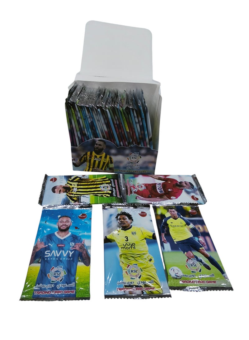A Box of 36 Football Players Cards