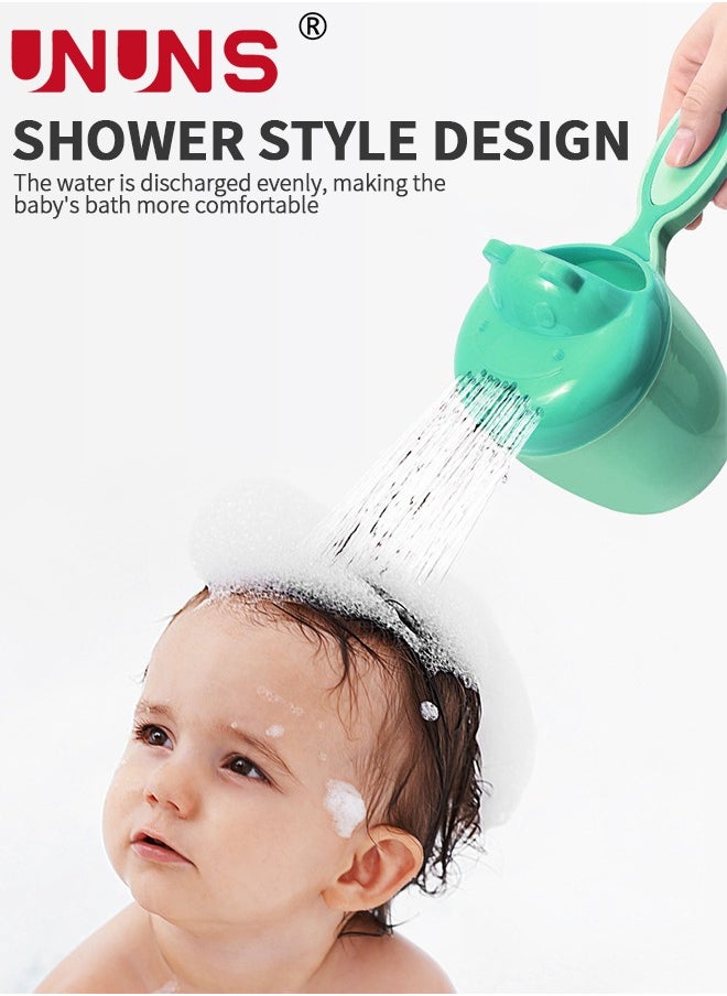 UNUNS - Baby Shower Bath Cap,4-Piece Shower Cap For Kids,Baby Shower Cap Shield With Watering Can,Cute Animal Shape Makes The Baby Bath More Fun - Image 1