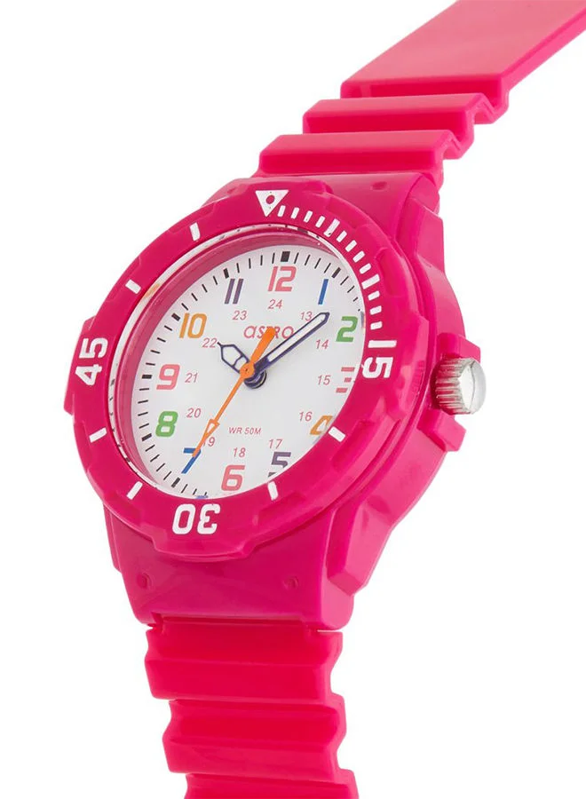 ASTRO Kids Unisex Analog Round Shape Plastic Wrist Watch A9820-PPPW - 30 Mm