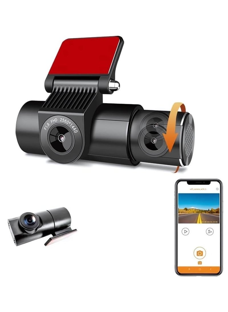 X-All Dash cam, three cameras, front, interior and rear, Wi-Fi  - Image 2