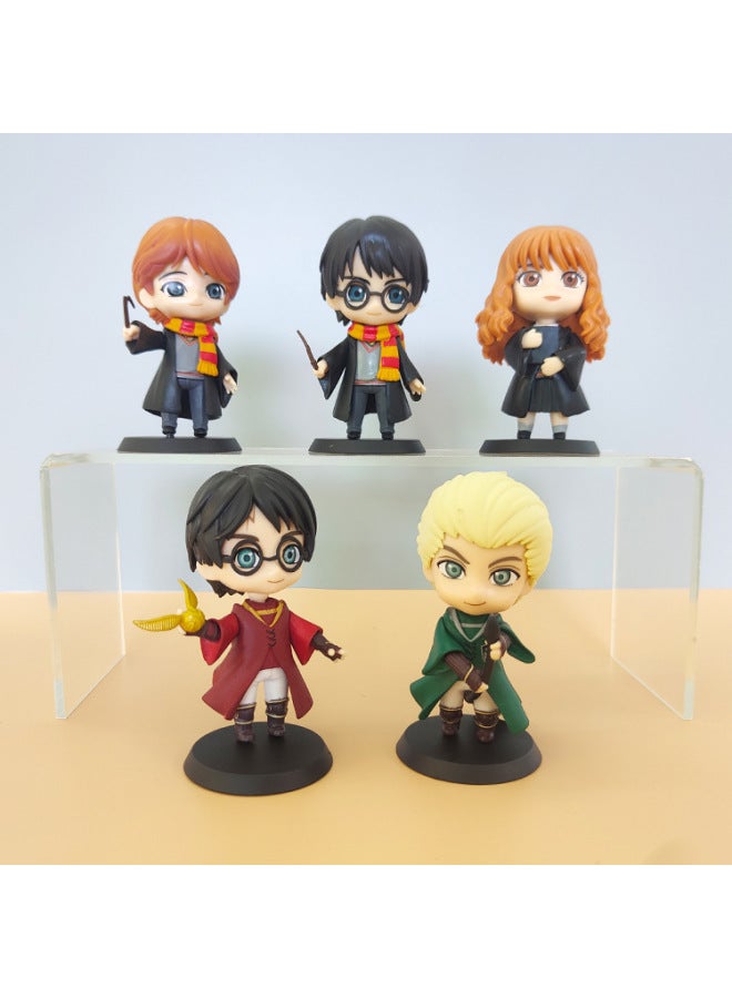 5 هاري بوتر المحمولة هاري هيرميون رون مالفوي صندوق أعمى لعبة المد والجزر المحمولة نموذج اللون: 5 هاري بوتر (حقيبة) - Image 3