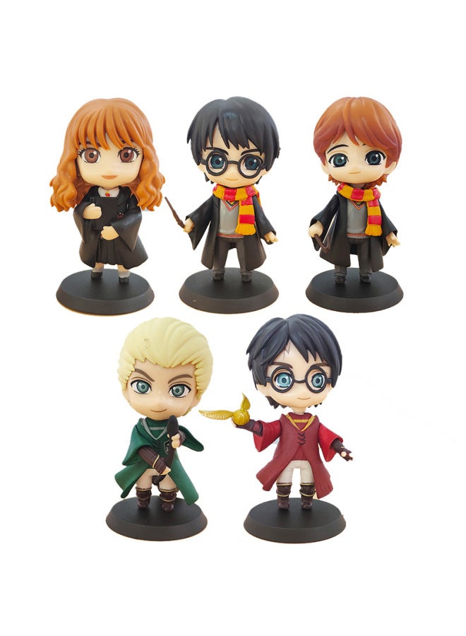 5 هاري بوتر المحمولة هاري هيرميون رون مالفوي صندوق أعمى لعبة المد والجزر المحمولة نموذج اللون: 5 هاري بوتر (حقيبة) - Image 2