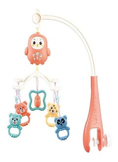 Goolsky Baby Bed Bell Music Toy,Multi-function Remote Control Musical  Mobile 360 Degrees Rotating (Red)