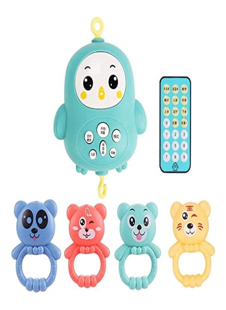 Goolsky - Goolsky Baby Bed Bell Music Toy,Multi-function Remote Control Musical  Mobile 360 Degrees Rotating (Red) - Image 1