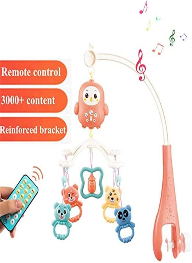 Goolsky - Goolsky Baby Bed Bell Music Toy,Multi-function Remote Control Musical  Mobile 360 Degrees Rotating (Red) - Image 1