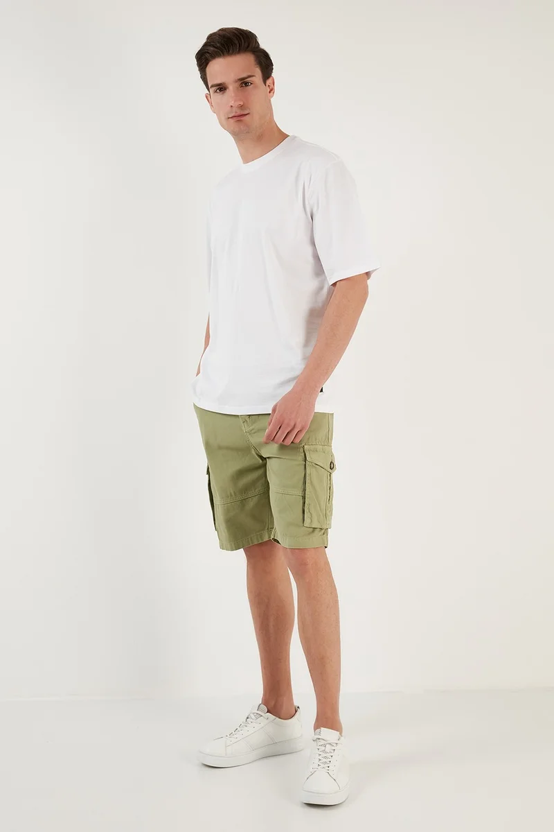 Buratti Cotton Back Printed Oversize Crew Neck T Shirt Men's T Shirt 5902636
