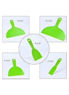 5 Pieces Reusable Plastic Putty Knives Green Flexible Scraper Tool for Decals, Wallpaper, Baking, Wall and Auto Putty, Shovel, Painting, Splicing and Painting - pzsku/Z6FC00755EA38D98A5327Z/45/_/1740216666/4dbe870d-5d2f-41df-96d9-8f6770ba01cc