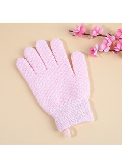 Exfoliating Bath Gloves Home Use Back Scrubbing Mud Rubbing Bath Towel SPA Bath Special Gloves Skin Softening Handwear Pink (single)