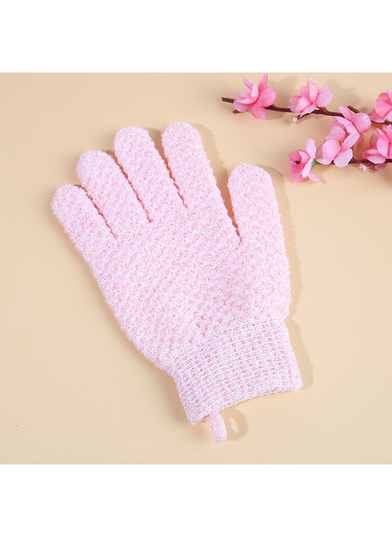 Generic - Exfoliating Bath Gloves Home Use Back Scrubbing Mud Rubbing Bath Towel SPA Bath Special Gloves Skin Softening Handwear Pink (single) - Image 1