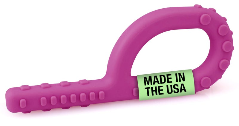 ARK Textured Grabber Sensory Chew Sensory Toys for Kids and Adults Chewy Fidget for Autism ADHD SPD Anxiety MedicalGrade Oral Motor Therapy Tools Standard Softest Magenta