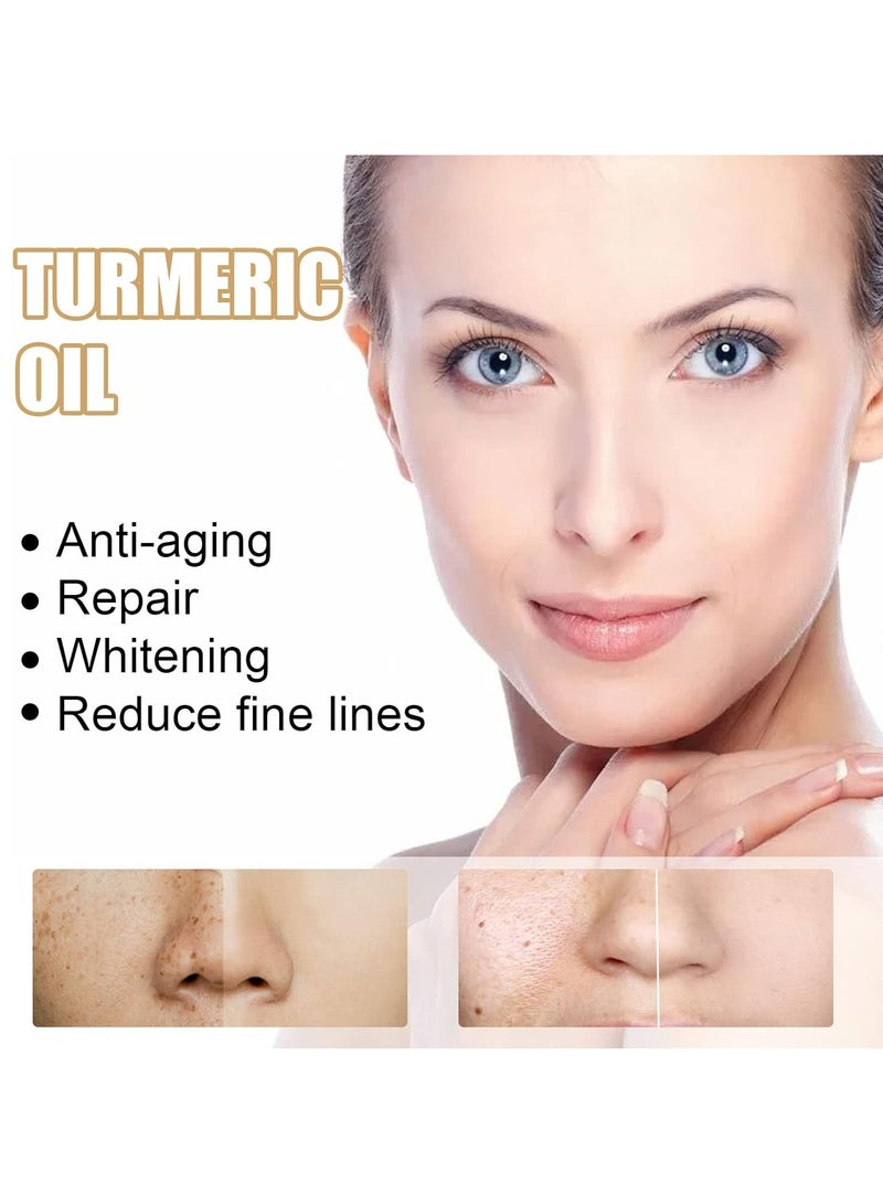 EELHOE Turmeric Dark Spot Corrector Serum, 2022 New Natural Turmeric Repair Face Serum, Facial Moisturizing Essence, Bright Skin Dark Spot Corrector Face Whitening Serum - Image 4