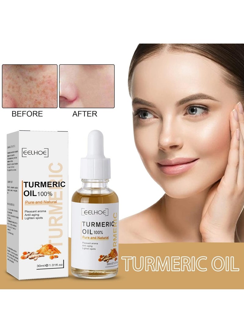 EELHOE Turmeric Dark Spot Corrector Serum, 2022 New Natural Turmeric Repair Face Serum, Facial Moisturizing Essence, Bright Skin Dark Spot Corrector Face Whitening Serum - Image 2