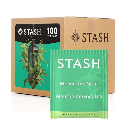 Stash Tea Moroccan Mint Green Tea Box of 100 Tea Bags Packaging May Vary - Image 1